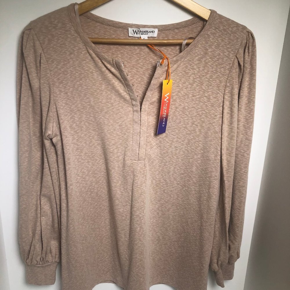 Wonderland by Orange tan sweater